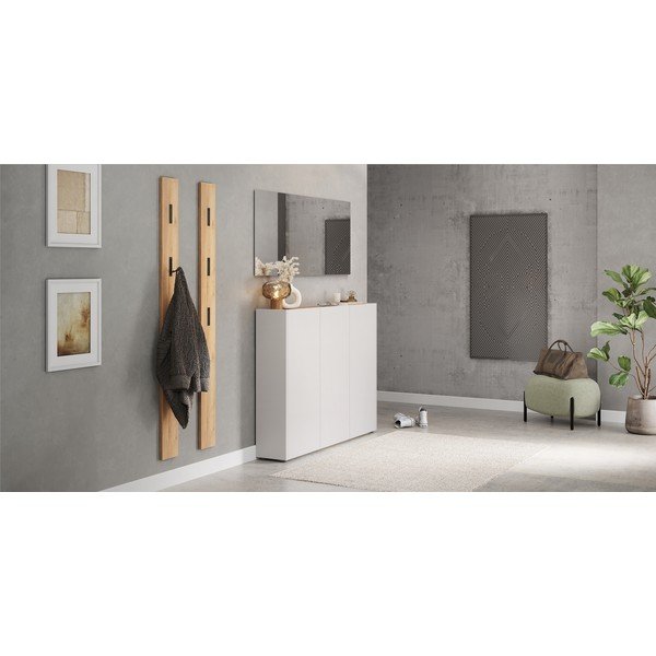 Krémová skříňka v dekoru dubu 138x105x25 cm Libbiano – Germania-image-1