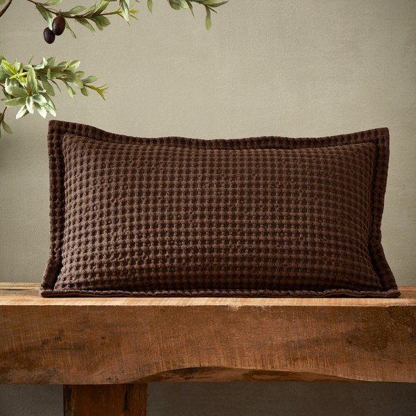 Bavlněný dekorační polštář 30x50 cm Jaipur Chunky Waffle – Pineapple Elephant-image-1