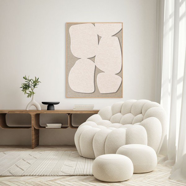 3D obraz s rámem/akustický 90x120 cm Stone Path 1 – Malerifabrikken-image-1