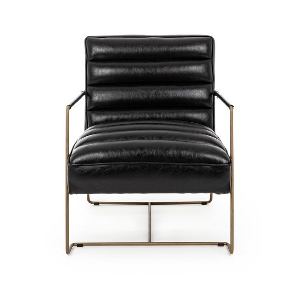 Černé křeslo z imitace kůže Brianna – Bizzotto-image-2