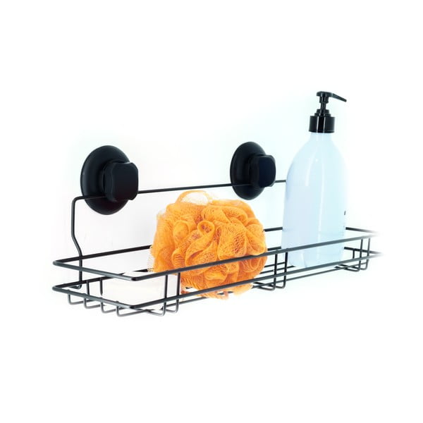 Černá samodržící nástěnná kuchyňská polička Compactor Bestlock Black Kitchen Shelf, 45,5 x 12 cm-image-1