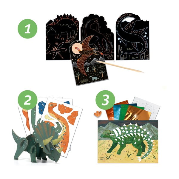 Kreativní výtvarný set Djeco Dinosauři-image-3