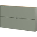 Šalvějově zelený výklopný botník 140x85x19 cm Ameca – Germania