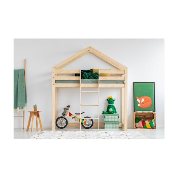 Domečková palanda z borovicového dřeva Adeko Mila DMPA, 80 x 180 cm-image-1