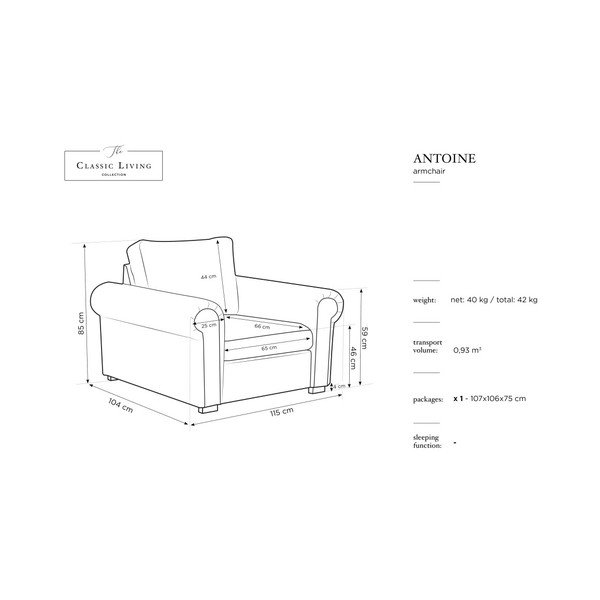 Tmavě šedé křeslo Windsor & Co Sofas Hermes-image-3