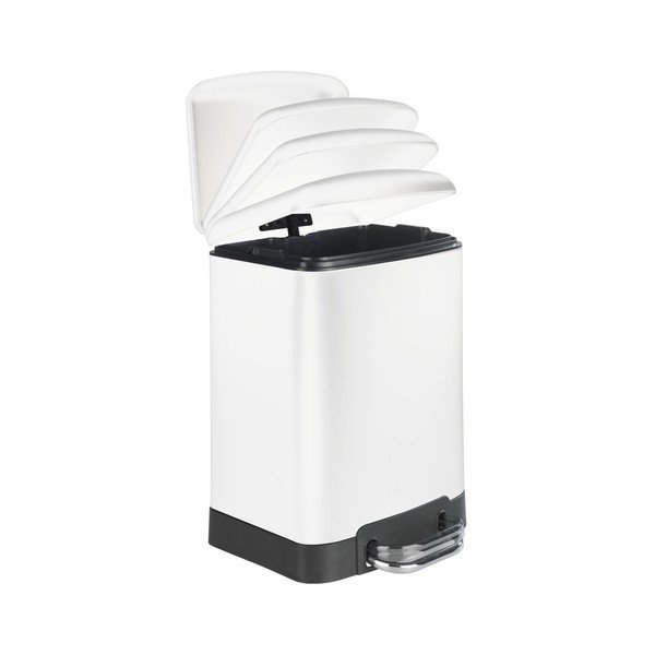 Bílý pedálový odpadkový koš Wenko Studio, 6 l-image-1