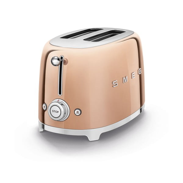 Topinkovač v růžovozlaté barvě 50's Retro Style - SMEG-image-2