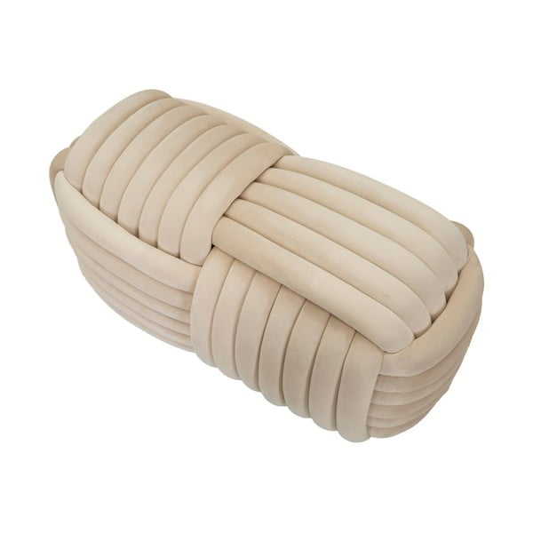 Krémová sametová lavice Softy – Mauro Ferretti-image-3