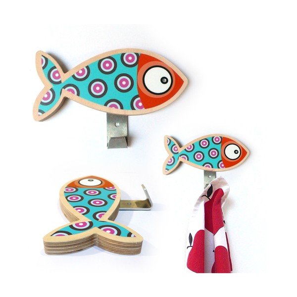 Věšák Blue Fish