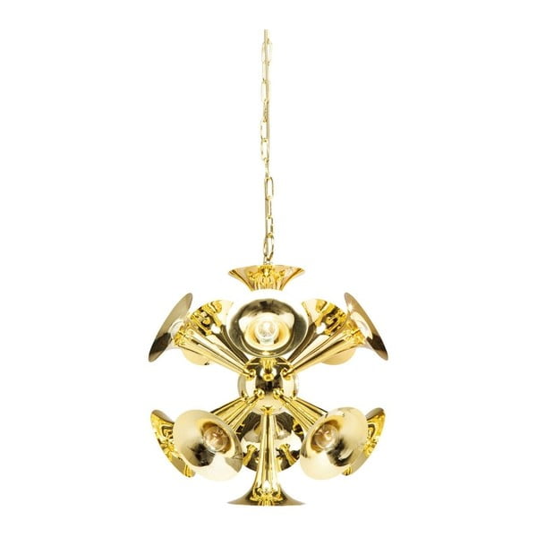 Závěsné svítidlo ve zlaté barvě Kare Design Trumpets