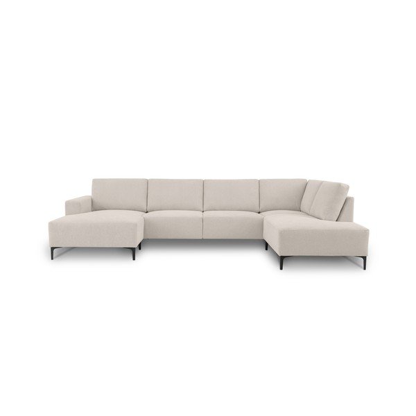 Béžová žinylková rohová pohovka (pravý roh/do "U") Fabian – Scandic