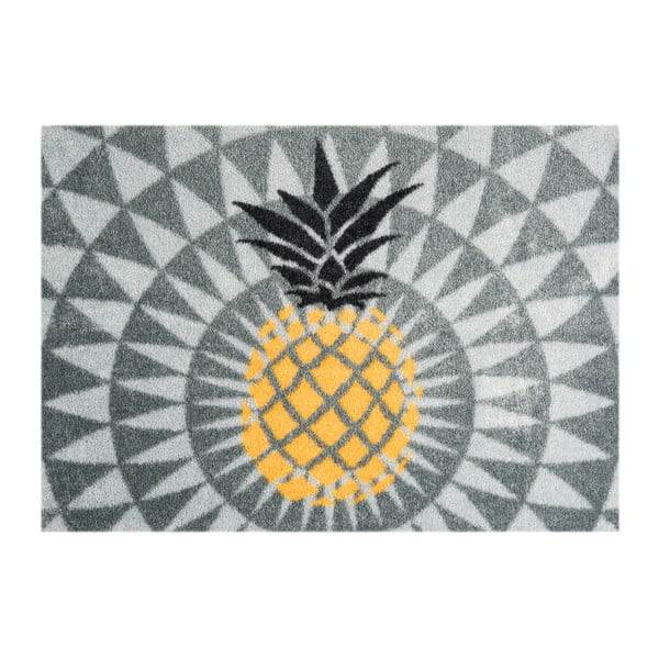 Šedá rohožka Mint Rugs StateMat Pineapple, 50 x 75 cm