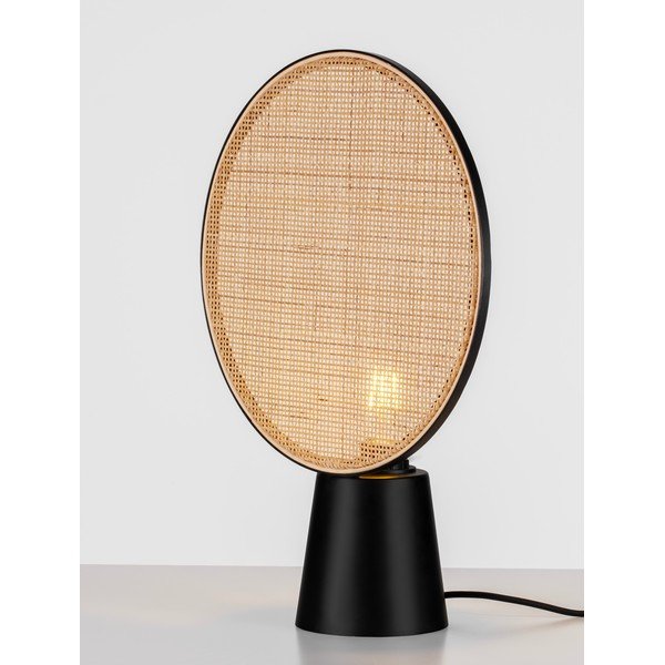 Matně černá/v přírodní barvě kovová stolní lampa (výška 48,5 cm) Tierra – Nova Luce-image-1
