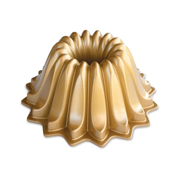 Forma na bábovku ve zlaté barvě Nordic Ware Lotus, 1,2 l