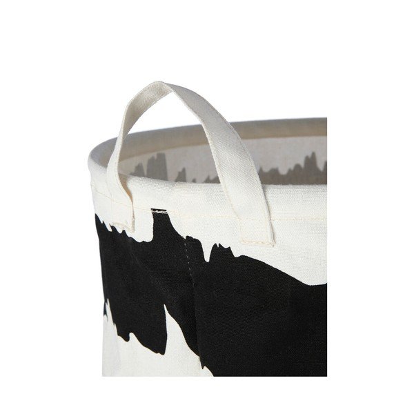 Černobílý látkový koš na prádlo Harga – Premier Housewares-image-3