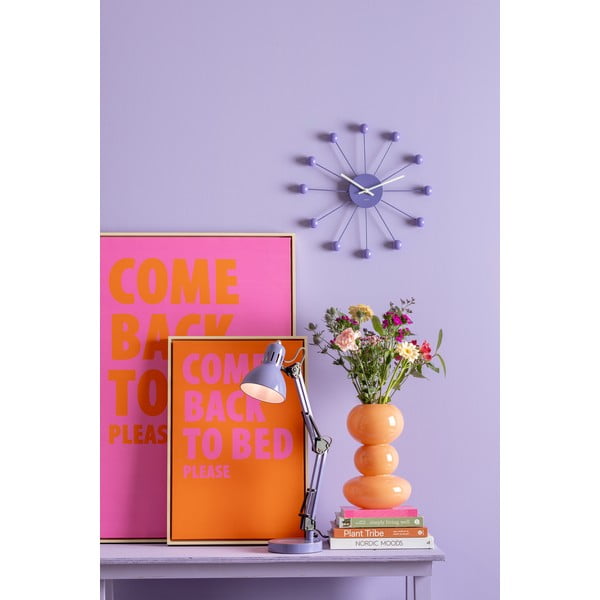 Fialová stolní lampa s kovovým stínidlem (výška 52 cm) Funky Hobby – Leitmotiv-image-1