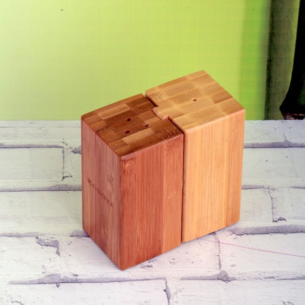 Bambusová slánka s pepřenkou Puzzle
