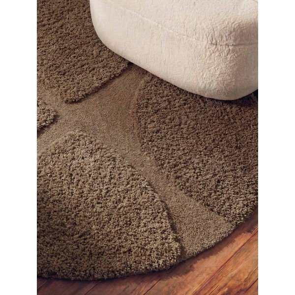 Hnědý ručně tkaný kulatý koberec ø 160 cm Lambeth Jasper – Ted Baker-image-3