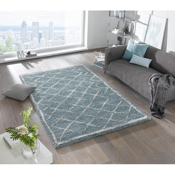 Modrý koberec Mint Rugs Loft, 80 x 150 cm-image-4