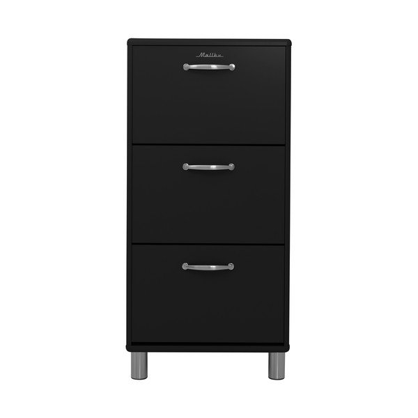 Černý výklopný botník Malibu - Tenzo-image-1