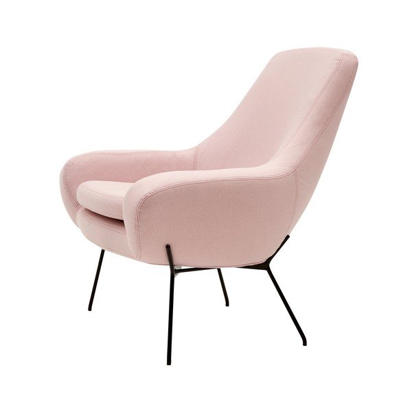 Světle růžové křeslo Softline Noomi-image-2
