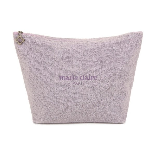 Fialová kosmetická taštička z edice Marie Claire, délka 22 cm