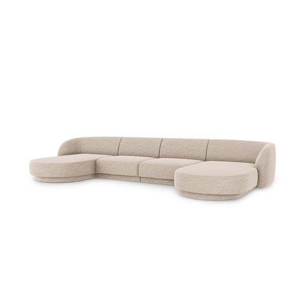 Béžová rohová pohovka Miley – Micadoni Home-image-3