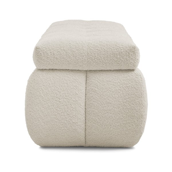 Béžová lavice z textilie bouclé Mont Blanc – Bobochic Paris-image-3