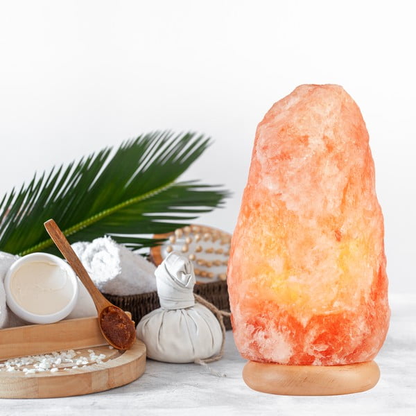 Oranžová solná lampa, výška 35 cm Sally – LAMKUR-image-2