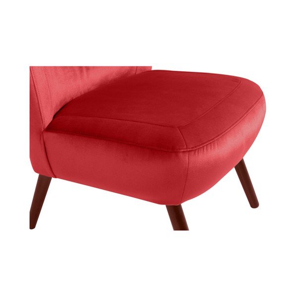 Červené křeslo Max Winzer Sari Velvet-image-4
