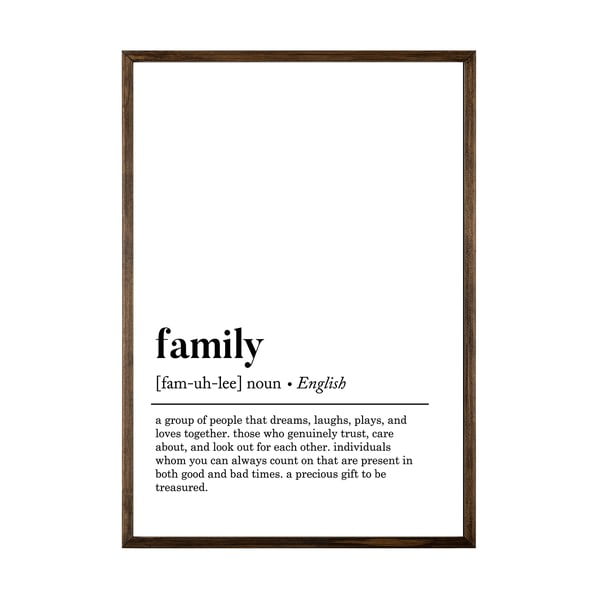 Plakát 50x70 cm Family – Wallity