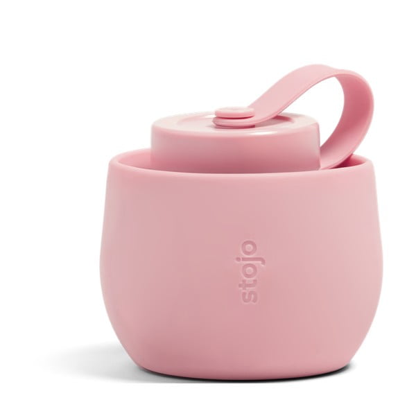 Růžová skládací láhev Stojo Bottle Carnation, 590 ml-image-1