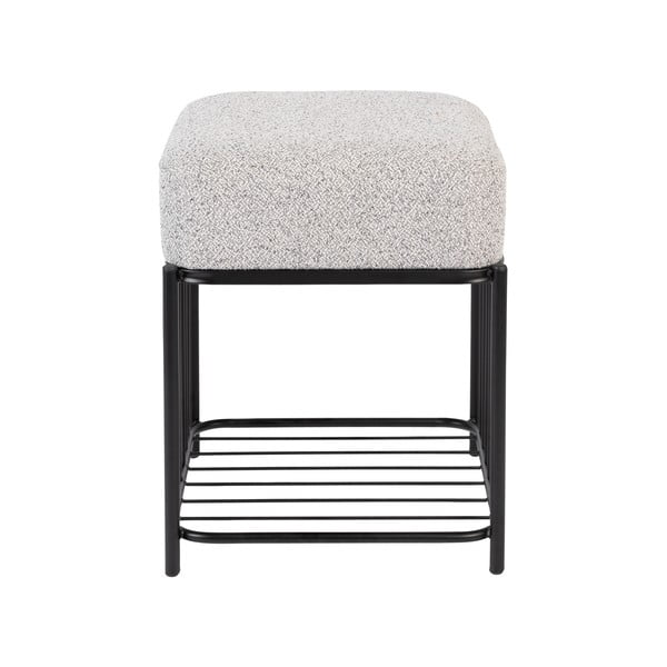 Světle šedý taburet Milou – White Label