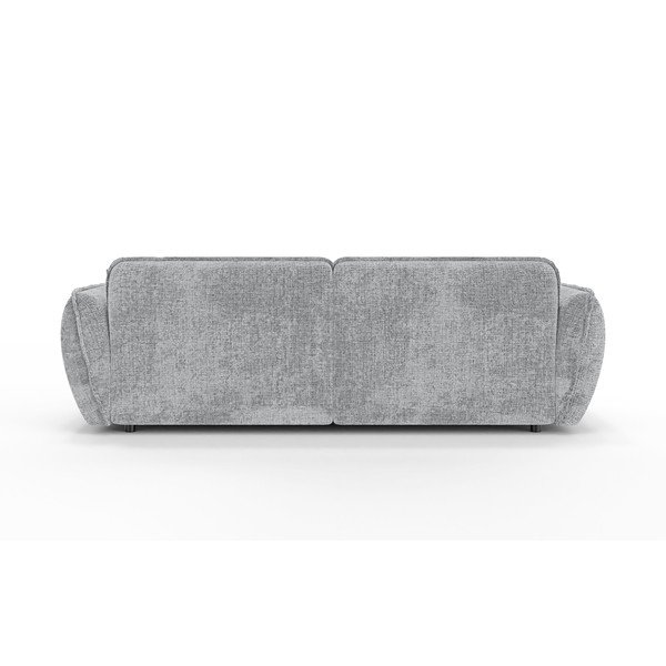 Světle šedá žinylková rohová pohovka (pravý roh/s lenoškou) Nelia – Ropez-image-4