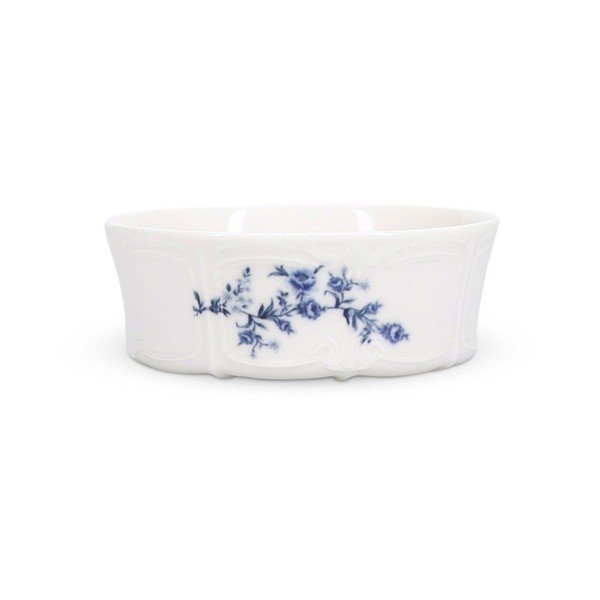 Bílá/modrá porcelánová miska 410 ml Retro – BonBistro