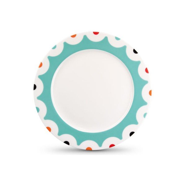 Talíř z kostního porcelánu Remember Dots, ⌀ 21 cm