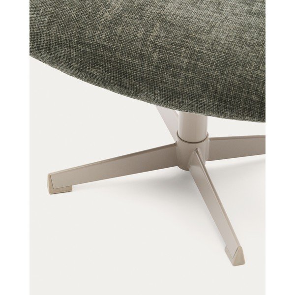 Zelená žinylková podnožka Teryl – Kave Home-image-4