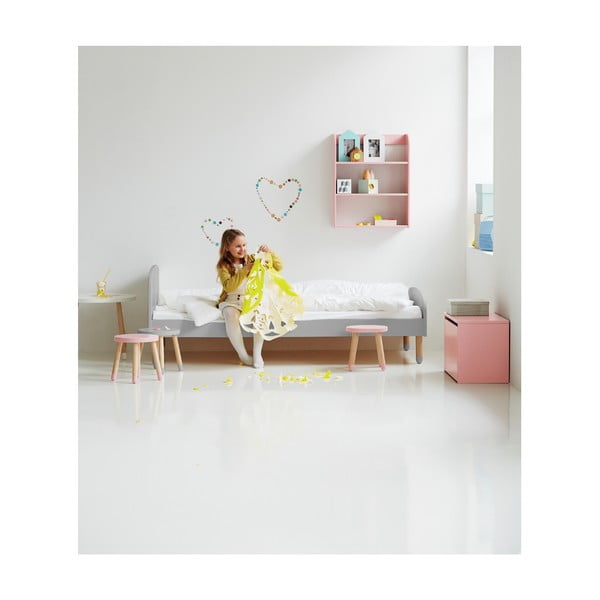 Šedá dětská postel Flexa Dots, 90 x 200 cm-image-1