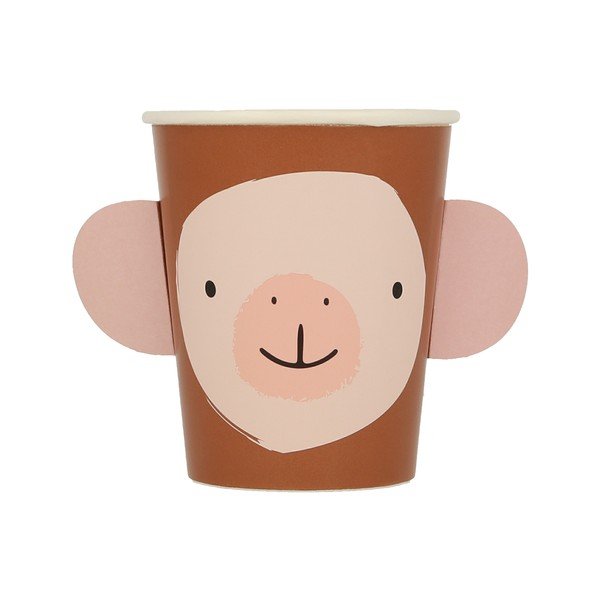 Papírové jednorázové kelímky v sadě  8 ks Animal Parade – Meri Meri-image-3