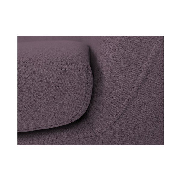 Fialová dvoumístná pohovka s hnědými nohami Mazzini Sofas Piemont-image-4