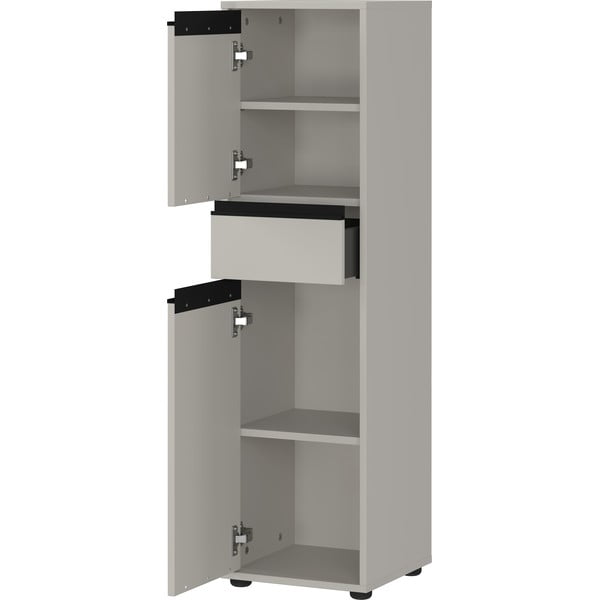 Šedá vysoká úzká koupelnová skříňka 33x121 cm Lemont – Germania-image-3