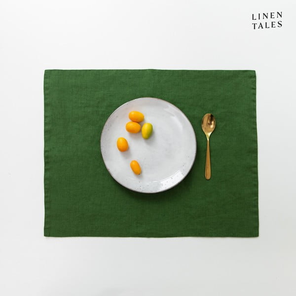 Lněné prostírání 35x45 cm True Green – Linen Tales