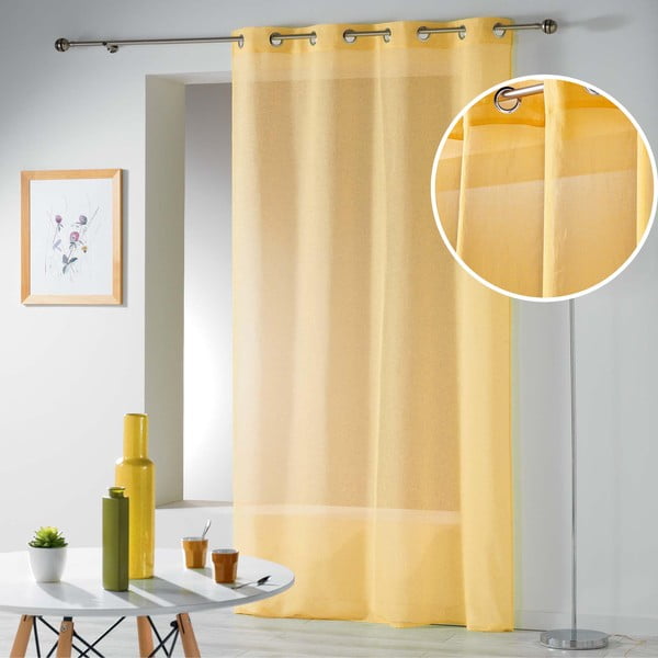 Žlutá záclona 140x240 cm Telma – douceur d'intérieur-image-4