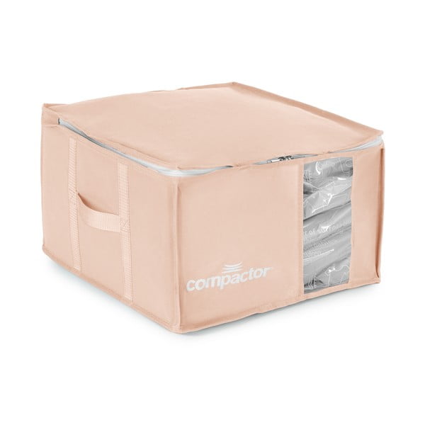 Vakuový plastový úložný box na oblečení 42x40x25 cm Pink Edition – Compactor