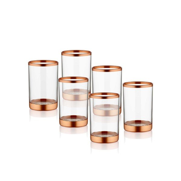 Sada 6 skleniček Mia Glam Bronze, 100 ml-image-1