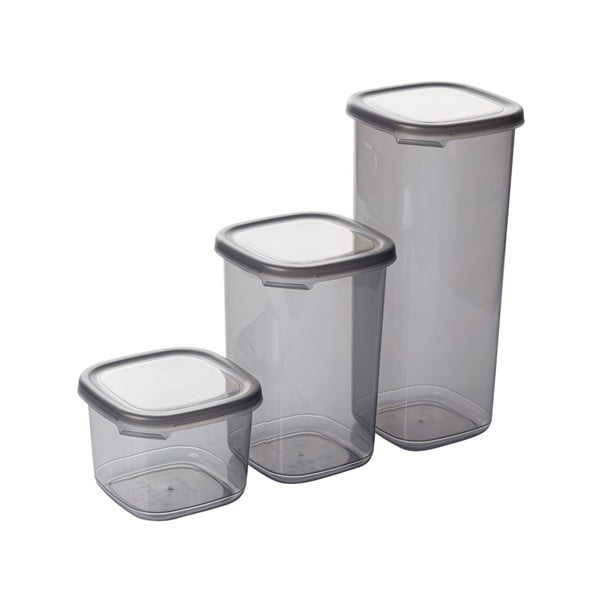 Plastové dózy v sadě 9 ks na potraviny Fresco – Hermia-image-2