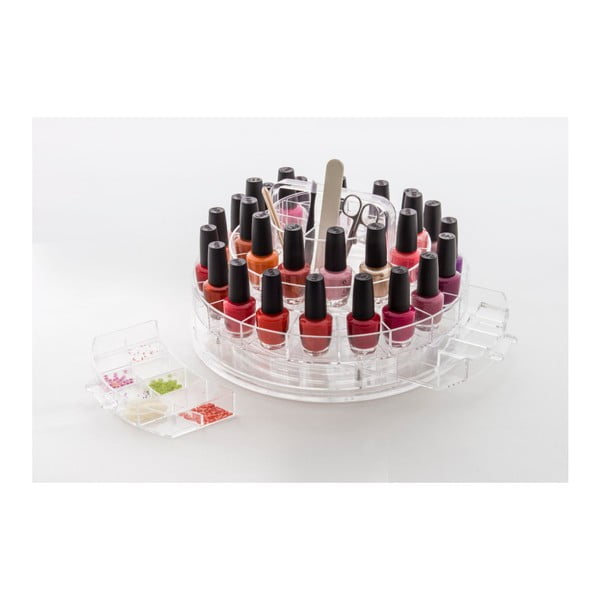 Kosmetický otočný organizér na laky na nehty Compactor Perfect Nails