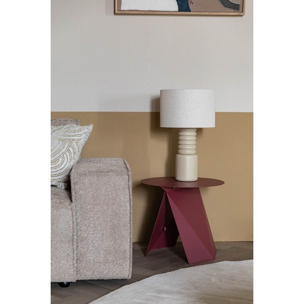 Kovový kulatý odkládací stolek 45x46 cm Foldy – Zuiver-image-4