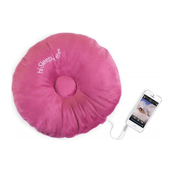 Polštářek s vestavěným reproduktorem hi-Sleep, růžový