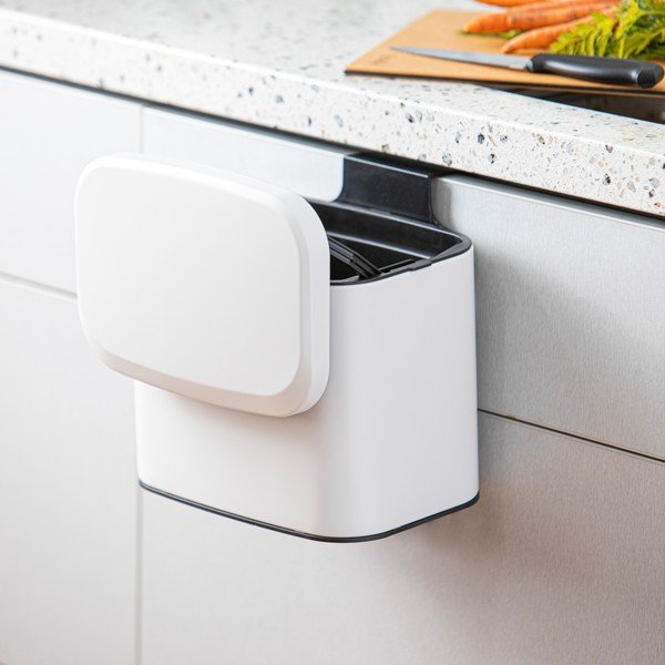 Bílá nádoba na kompostovatelný odpad 4 l Essentials – Ladelle-image-2